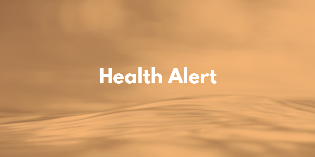 Graphic Indicating Health Alert